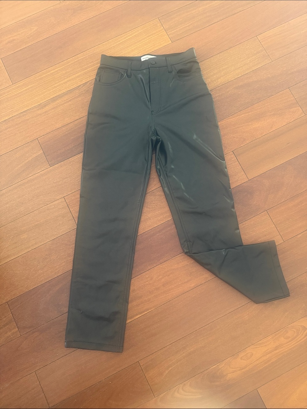 Abercrombie & Fitch Black Vegan Leather Pants